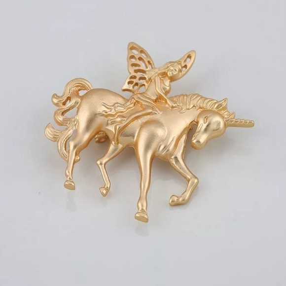 Fanciful Fairy Unicorn pendant brooch Sprite pixie elf Imp faerie faery Pegasus - Picture 9 of 13